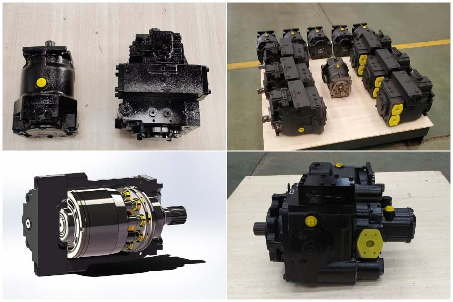 Hydraulic pump axial flow