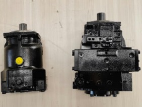 Hydraulic piston pump axial flow