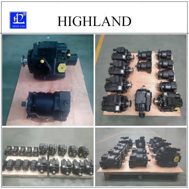Hydraulic pump for concrete mixer