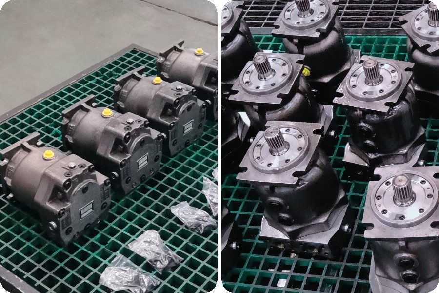 Harvester hydraulic motor