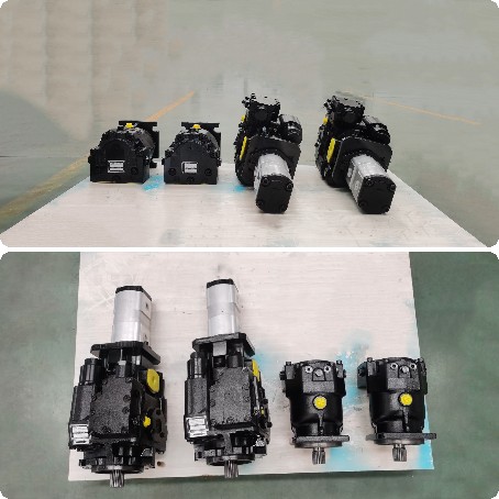 Series connectable pump hydraulic pump motor system